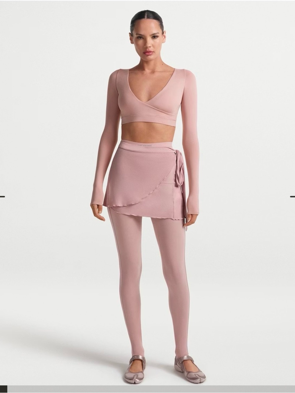 No OFFERS- SKIMS Wrap top in Dusty Blush